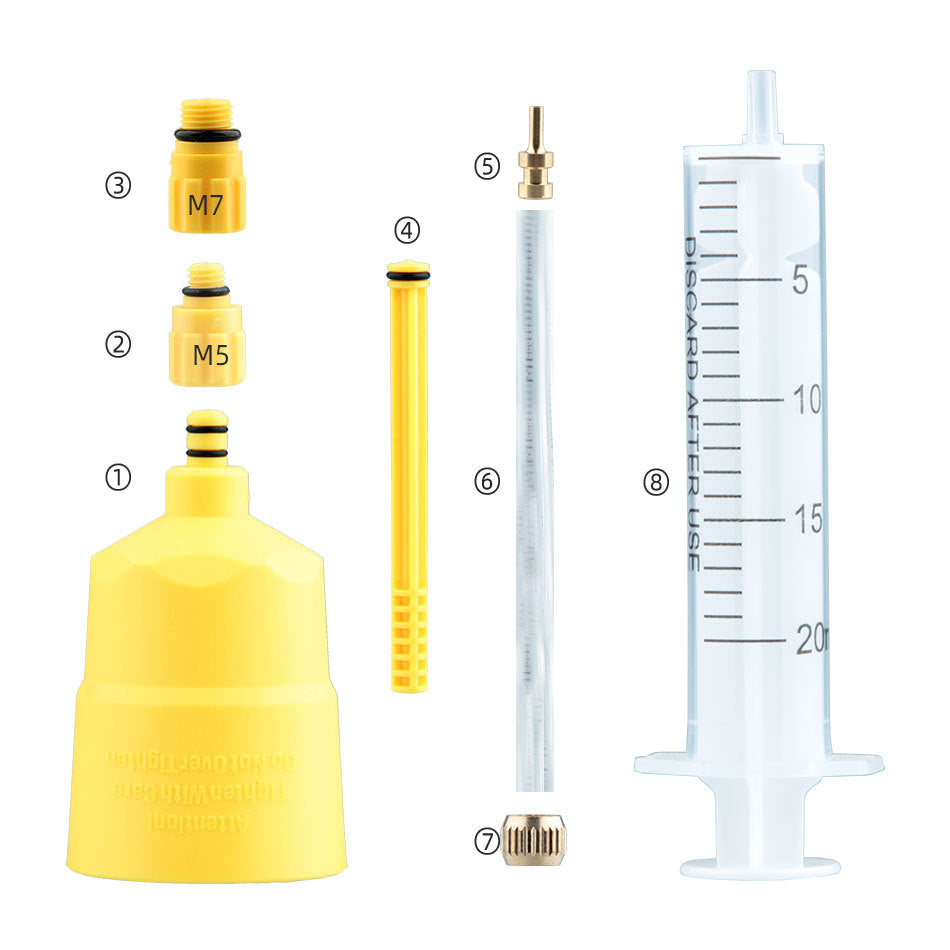 EZmtd Hydraulic Brake Oil Disc Tool Set Simple Bicycle Oil Filling and Replacement Funnel Exhaust Connector Hot Sale