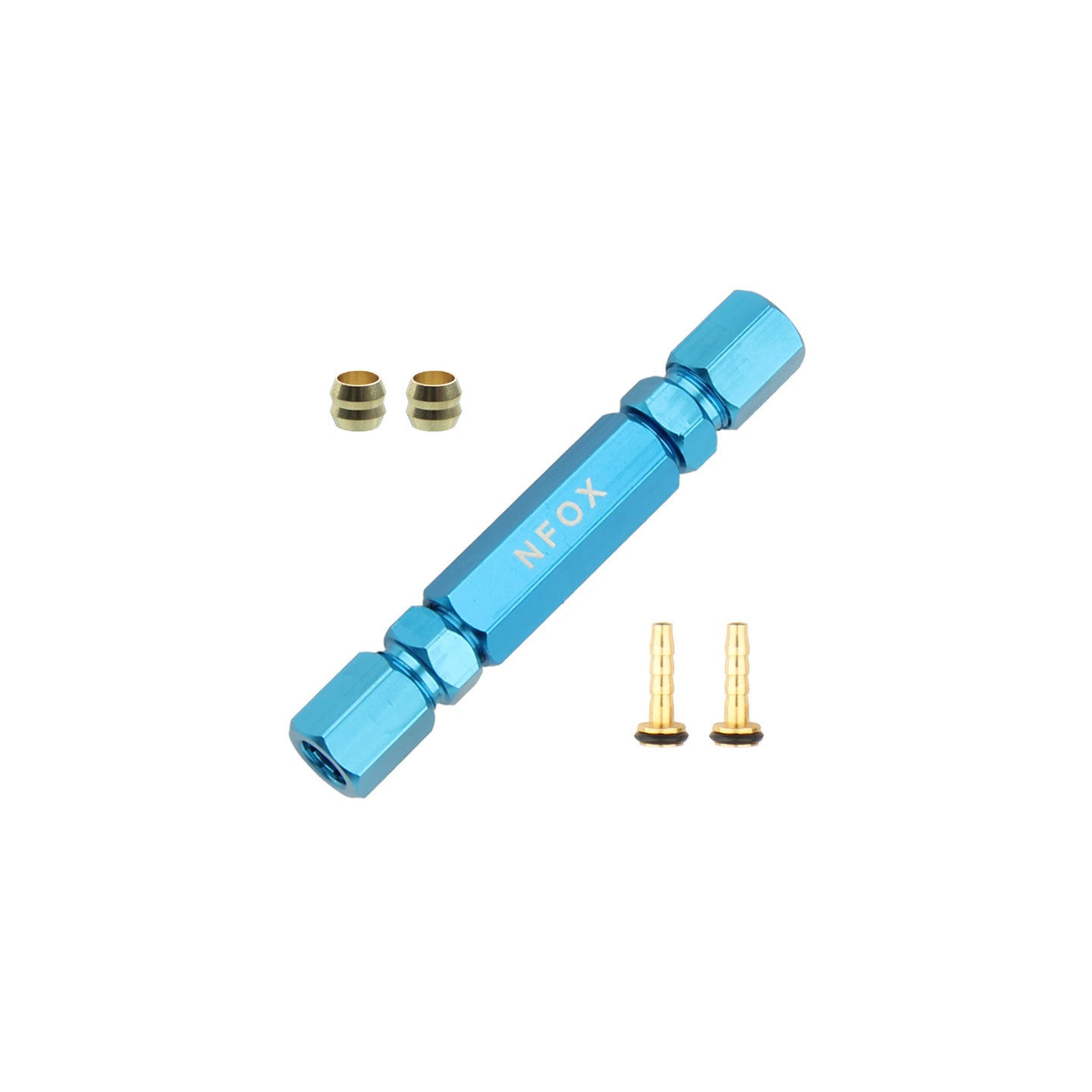 NFOX bicycle hydraulic disc brake oil needle oil pipe repair connection insertion installation tool bidirectional threaded joint