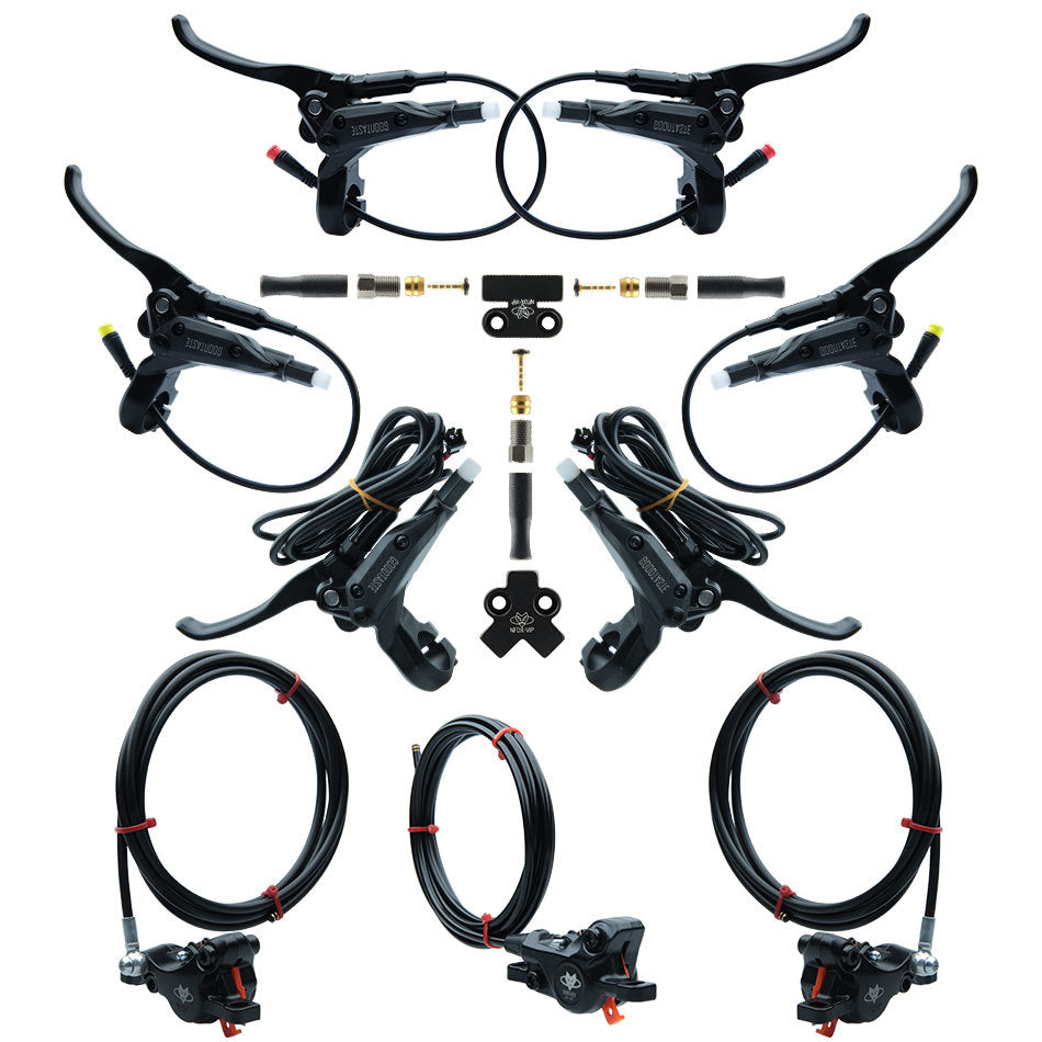 NFOX GT03 electric tricycle dual hydraulic brake riding accessories GT07N brake handle caliper fixing device system accessories