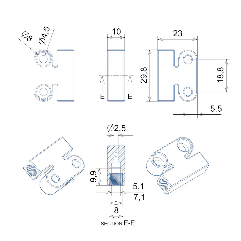 NFOX hydraulic brake one-to-two converter oil disc tee single wheel double disc brake oil tricycle YouTube accessories