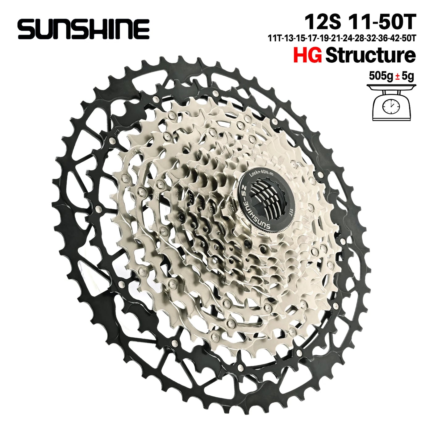 SUNSHINE Hollow Mountain Freedom Wheel 9/10/11/12/13S Folding Bicycle 40T/42T/46T/48T/50T/52T Variable Speed Card Flywheel HG