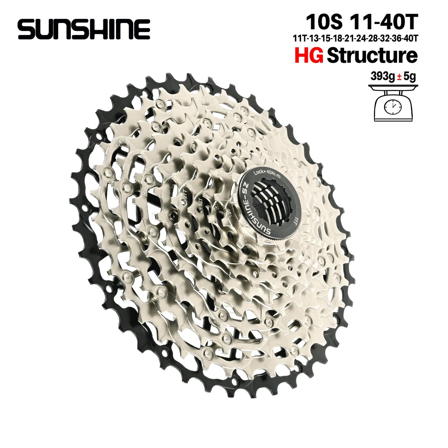 SUNSHINE Hollow Mountain Freedom Wheel 9/10/11/12/13S Folding Bicycle 40T/42T/46T/48T/50T/52T Variable Speed Card Flywheel HG