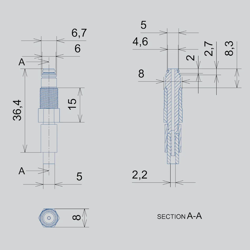 NFOX brake oil pipe M8 countersunk hole with M5 rotary joint suitable for electric scooters bicycles ZOOM hydraulic disc brakes