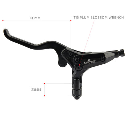 NFOX Mountain Bike Bicycle Brake System Special Accessories 4-piston Left Caliper Hydraulic Disc Brake Handle Accessories