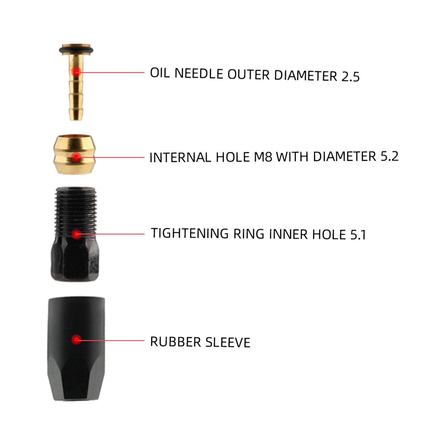 NFOX Mountain Bike Bicycle Brake System Special Accessories 4-piston Left Caliper Hydraulic Disc Brake Handle Accessories