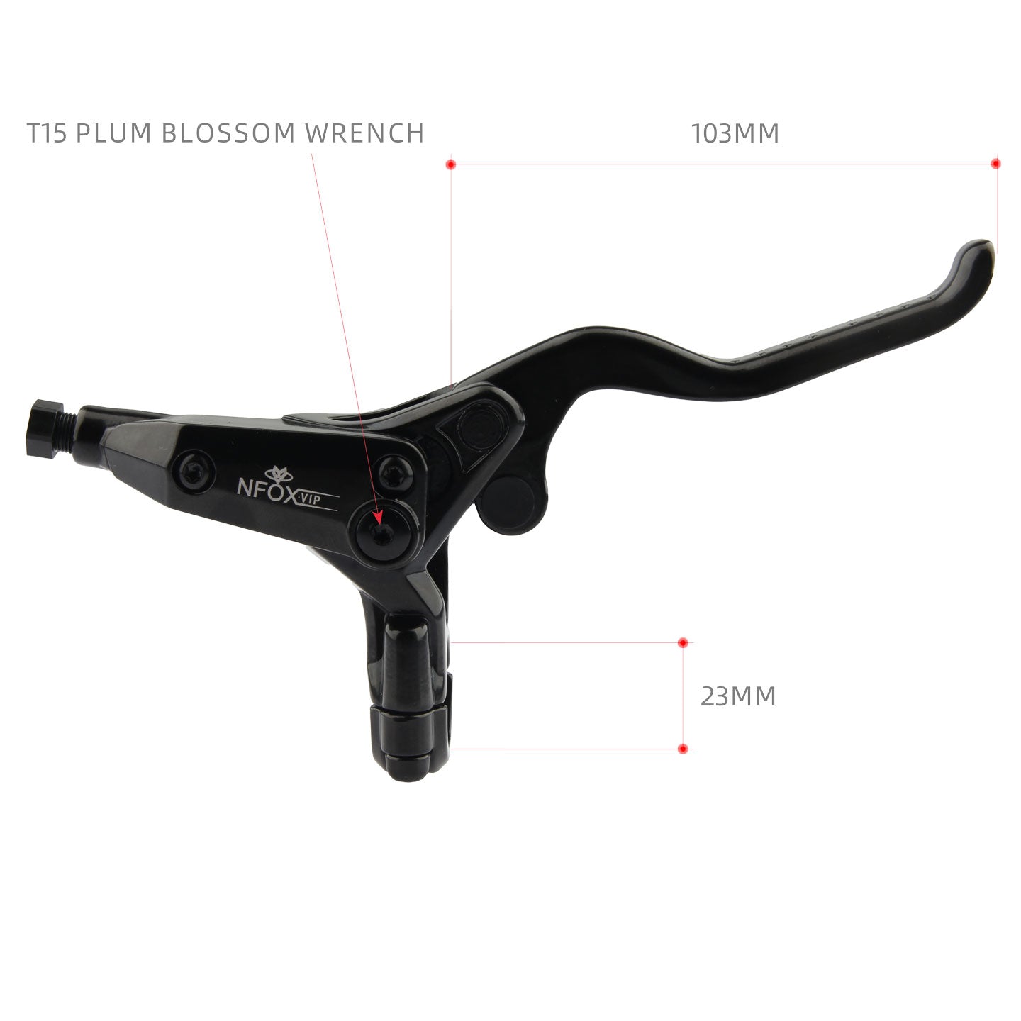 NFOX Mountain Bike Bicycle Brake System Special Accessories 4-piston Left Caliper Hydraulic Disc Brake Handle Accessories