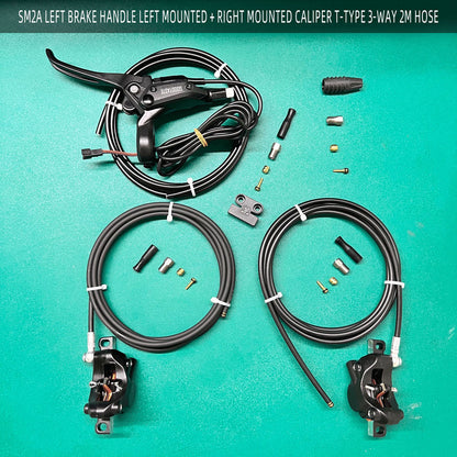 NFOX GT03 electric tricycle dual hydraulic brake riding accessories GT07N  brake handle caliper fixing device system accessories