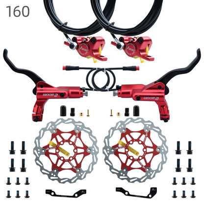 ZOOM 875E Repair Parts 180 Hydraulic Brake Left Caliper Brake Handle 160 Disc Electric Bicycle Scooter 203 Rotor Oil Disc Brake suit