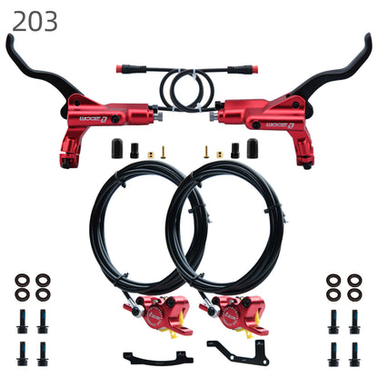 ZOOM 875E Repair Parts 180 Hydraulic Brake Left Caliper Brake Handle 160 Disc Electric Bicycle Scooter 203 Rotor Oil Disc Brake suit