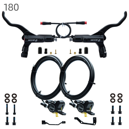 ZOOM 875E Repair Parts 180 Hydraulic Brake Left Caliper Brake Handle 160 Disc Electric Bicycle Scooter 203 Rotor Oil Disc Brake suit
