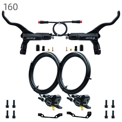 ZOOM 875E Repair Parts 180 Hydraulic Brake Left Caliper Brake Handle 160 Disc Electric Bicycle Scooter 203 Rotor Oil Disc Brake suit