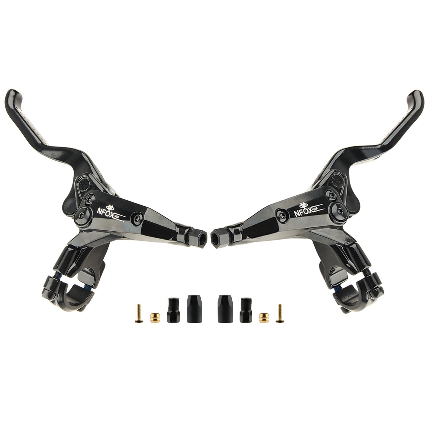 NFOX Mountain Bike Bicycle Brake System Special Accessories 4-piston Left Caliper Hydraulic Disc Brake Handle Accessories