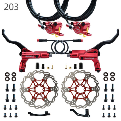 ZOOM 875E Repair Parts 180 Hydraulic Brake Left Caliper Brake Handle 160 Disc Electric Bicycle Scooter 203 Rotor Oil Disc Brake suit