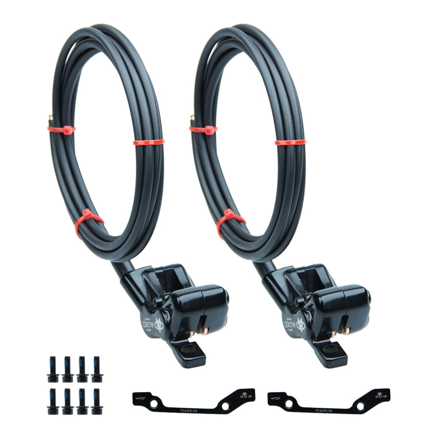 NFOX Mountain Bike Bicycle Brake System Special Accessories 4-piston Left Caliper Hydraulic Disc Brake Handle Accessories