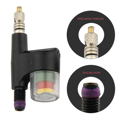 NFOX bicycle vacuum tire French air nozzle aluminum alloy tire pressure detection extension nozzle easy to install and durable