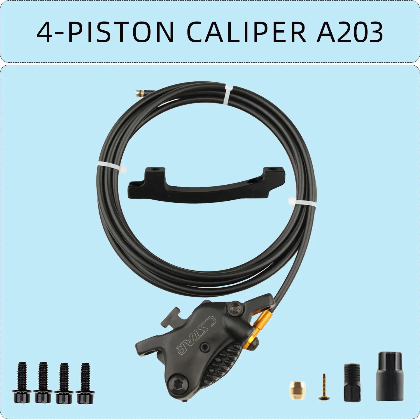 C. STAR  electric scooter power-off brake lever  bicycle specific hydraulic wear-resistant brake accessory  4-piston clamp