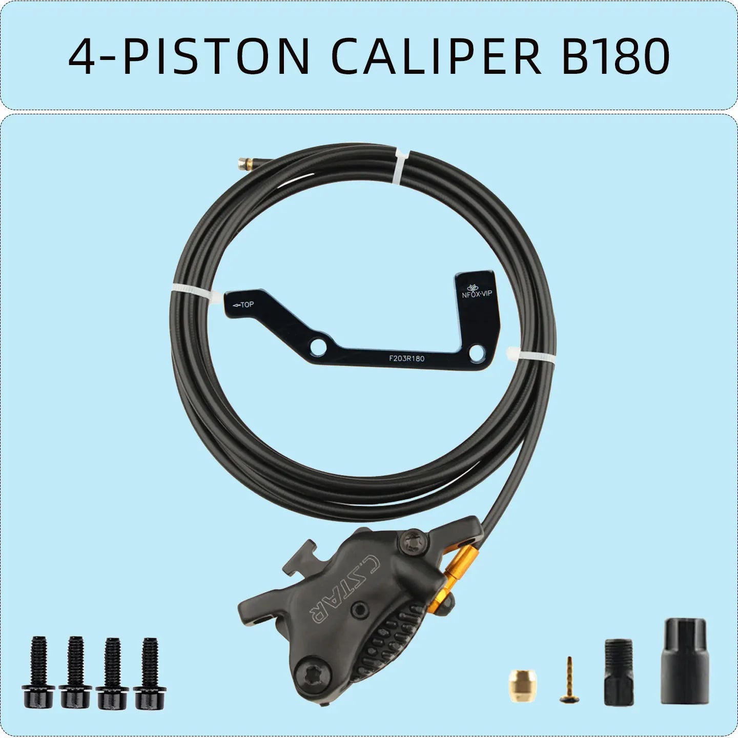 C. STAR  electric scooter power-off brake lever  bicycle specific hydraulic wear-resistant brake accessory  4-piston clamp