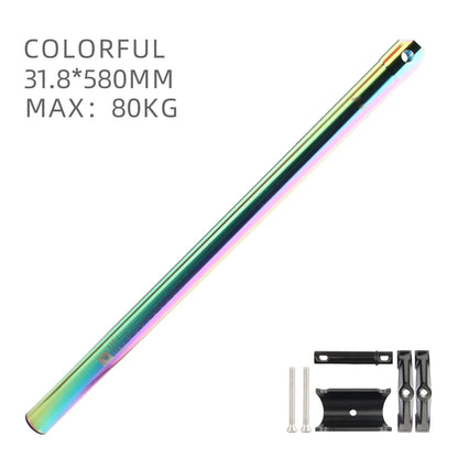 Ultra light aluminum alloy 33.9 * 600mm mountain bike seat tube MTB road foldable seat post universal 31.8 * 580mm accessory