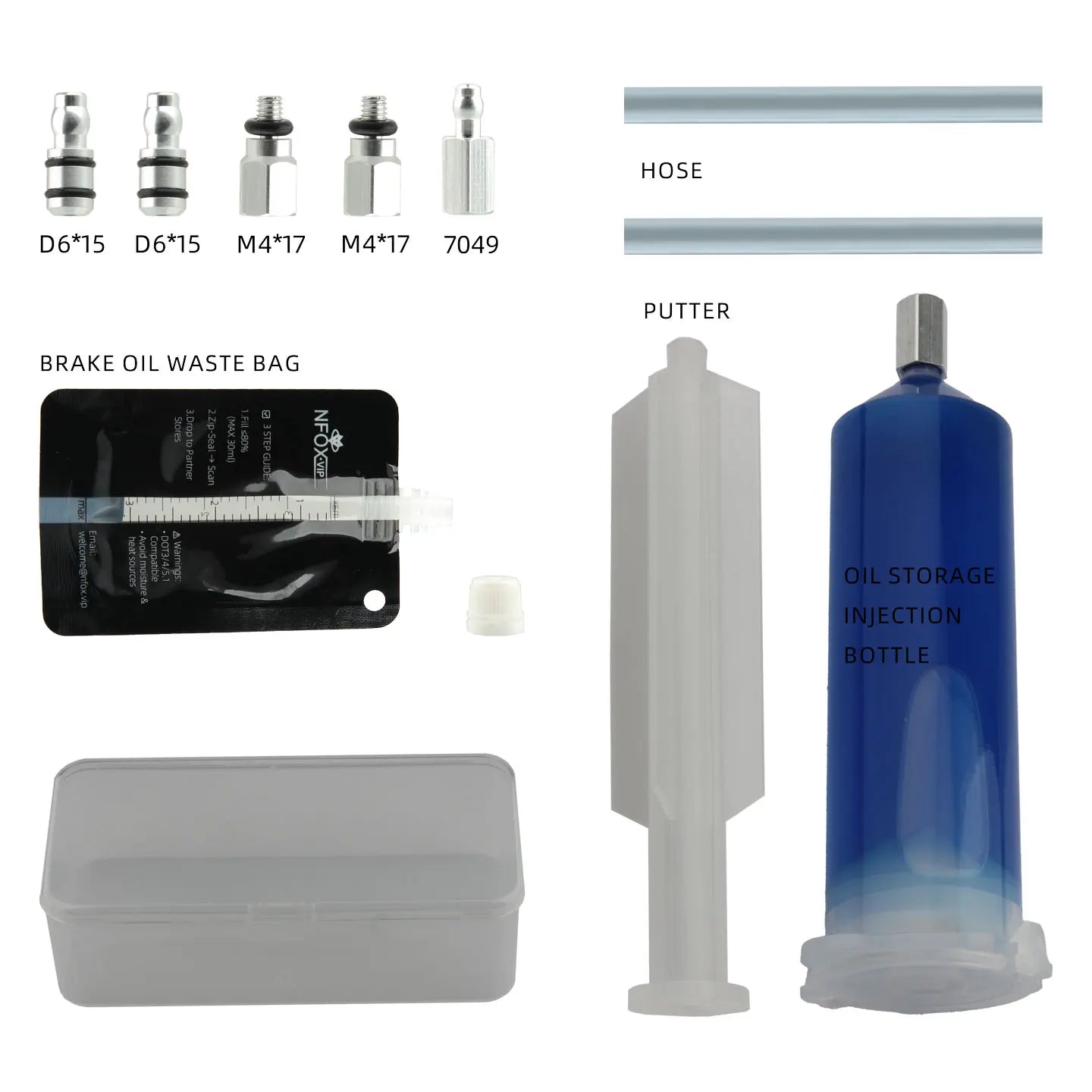 NFOX electric skateboard bicycle oil storage bottle syringe 45ML/1.59OZ hydraulic brake oil disc brake exhaust oil change tool