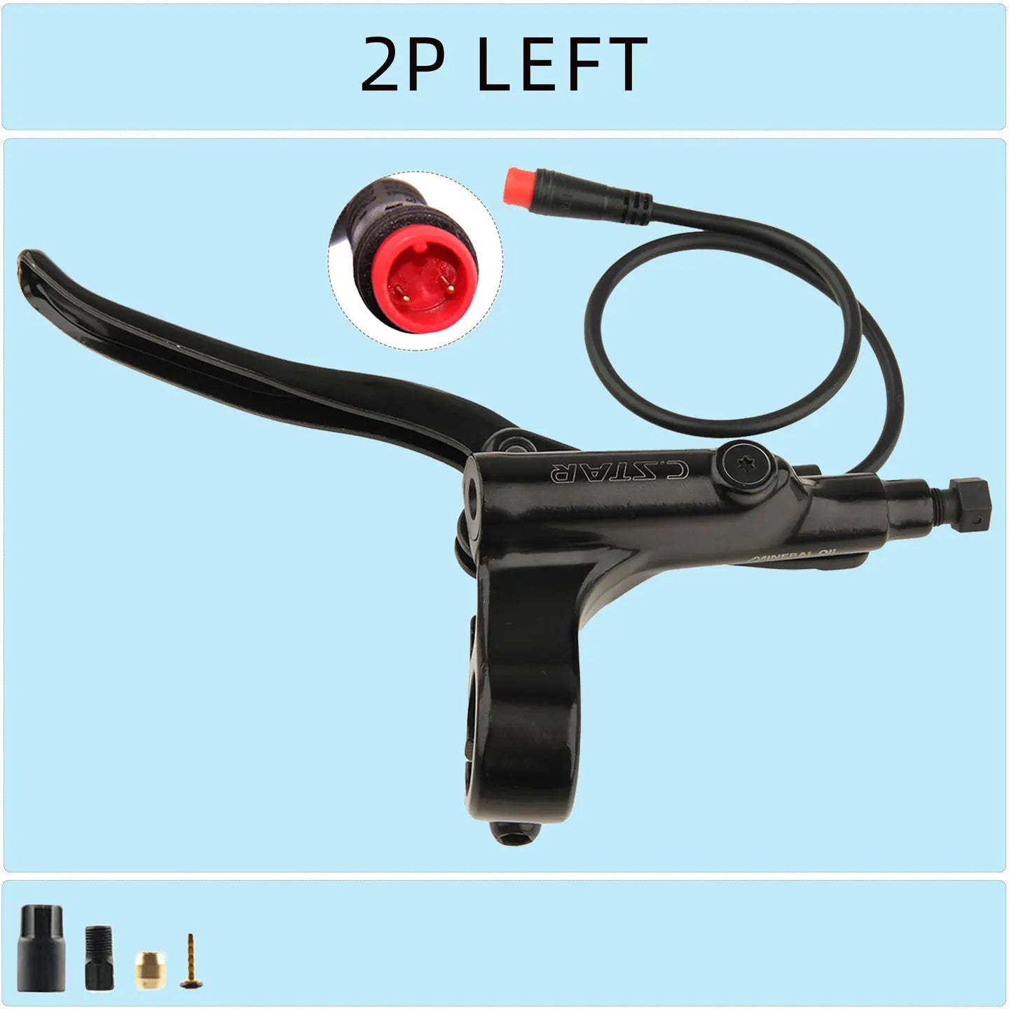 C. STAR  electric scooter power-off brake lever  bicycle specific hydraulic wear-resistant brake accessory  4-piston clamp