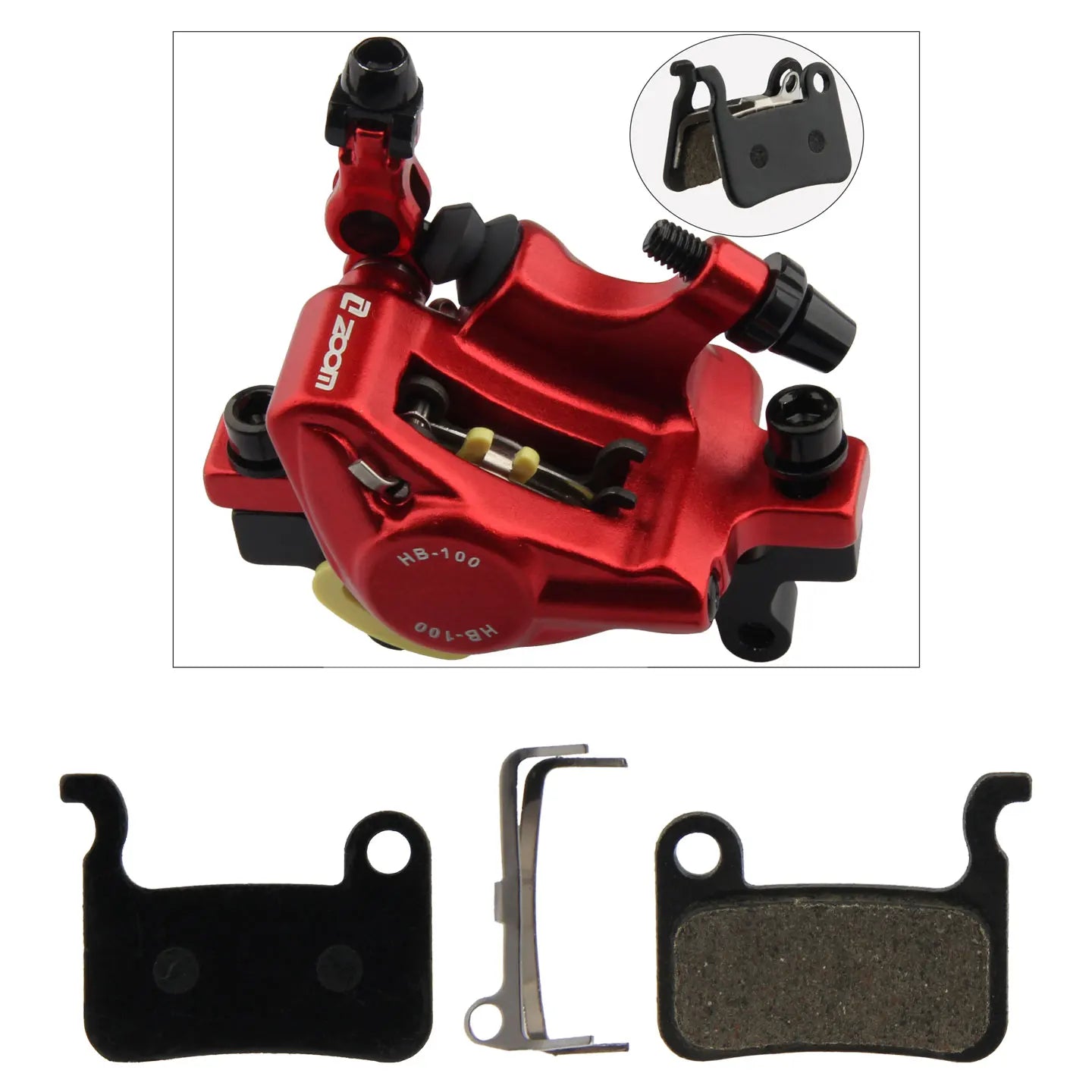 ZOOM HB100 mountain bike disc semi metal brake pad ceramic hydraulic brake pad suitable for HB875 equal line pull oil disc brake