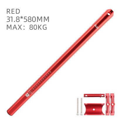 Ultra light aluminum alloy 33.9 * 600mm mountain bike seat tube MTB road foldable seat post universal 31.8 * 580mm accessory