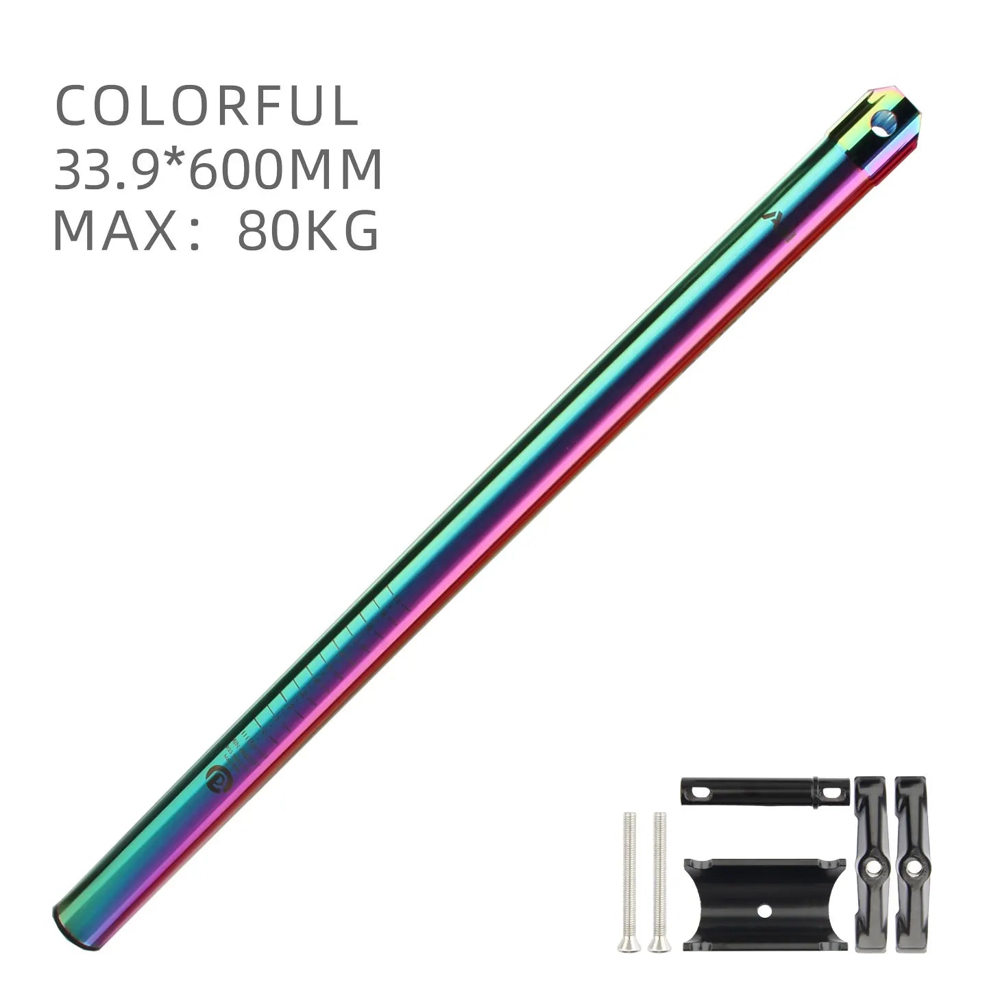 Ultra light aluminum alloy 33.9 * 600mm mountain bike seat tube MTB road foldable seat post universal 31.8 * 580mm accessory