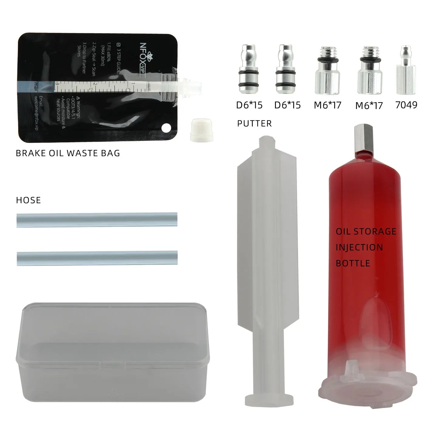 NFOX electric skateboard bicycle oil storage bottle syringe 45ML/1.59OZ hydraulic brake oil disc brake exhaust oil change tool