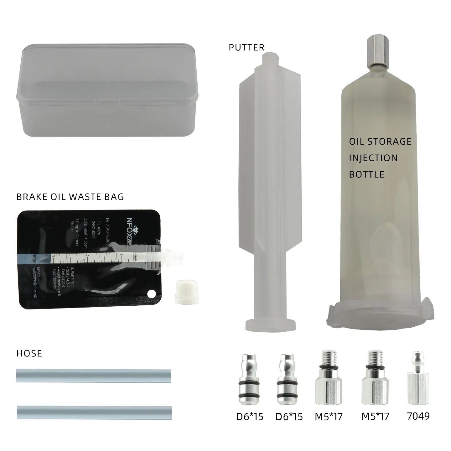 NFOX electric skateboard bicycle oil storage bottle syringe 45ML/1.59OZ hydraulic brake oil disc brake exhaust oil change tool