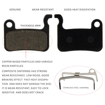 ZOOM HB100 mountain bike disc semi metal brake pad ceramic hydraulic brake pad suitable for HB875 equal line pull oil disc brake