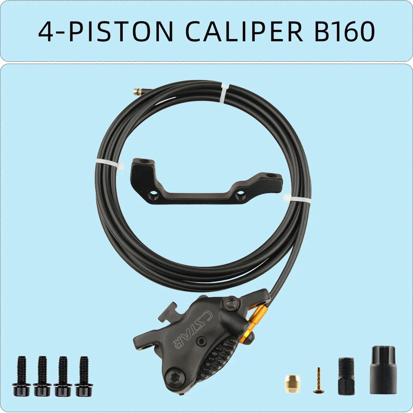 C. STAR  electric scooter power-off brake lever  bicycle specific hydraulic wear-resistant brake accessory  4-piston clamp