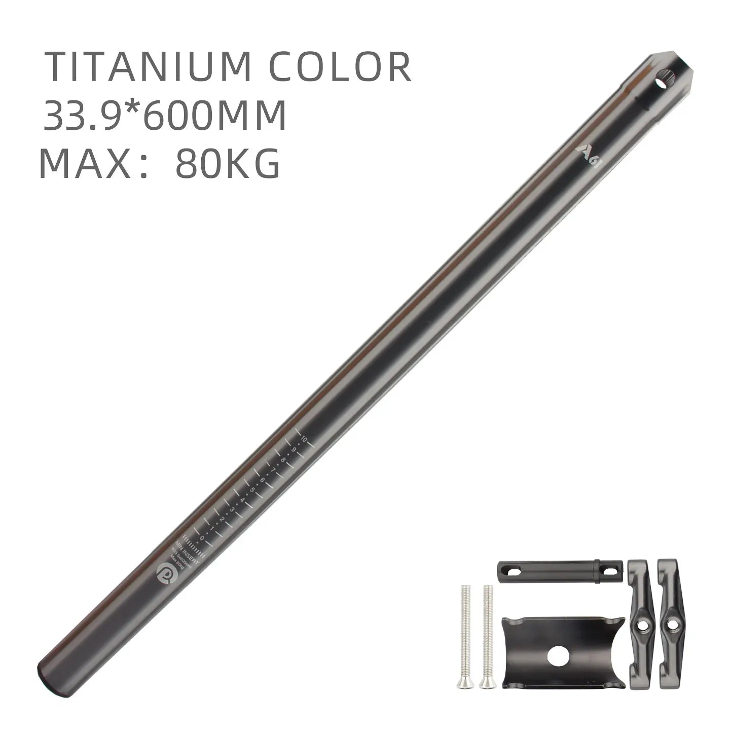 Ultra light aluminum alloy 33.9 * 600mm mountain bike seat tube MTB road foldable seat post universal 31.8 * 580mm accessory