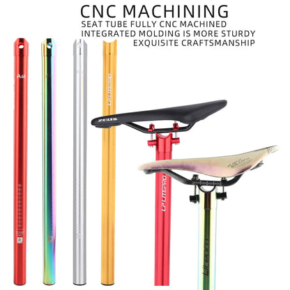 Ultra light aluminum alloy 33.9 * 600mm mountain bike seat tube MTB road foldable seat post universal 31.8 * 580mm accessory