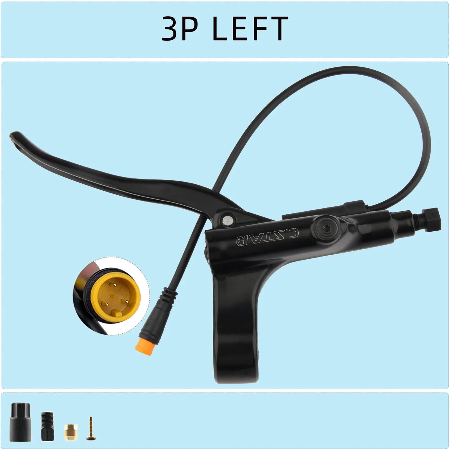 C. STAR  electric scooter power-off brake lever  bicycle specific hydraulic wear-resistant brake accessory  4-piston clamp