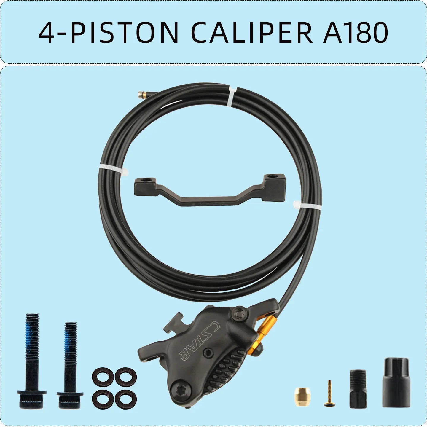 C. STAR  electric scooter power-off brake lever  bicycle specific hydraulic wear-resistant brake accessory  4-piston clamp