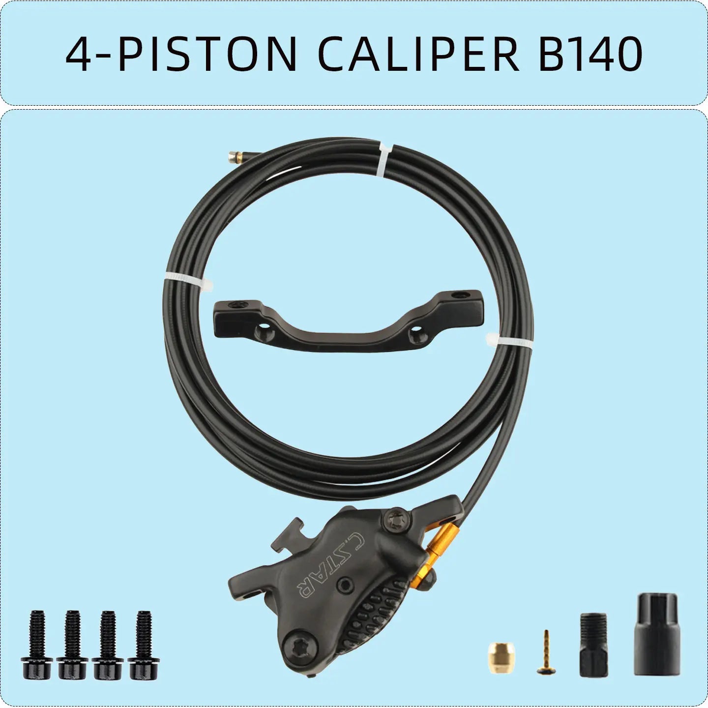 C. STAR  electric scooter power-off brake lever  bicycle specific hydraulic wear-resistant brake accessory  4-piston clamp