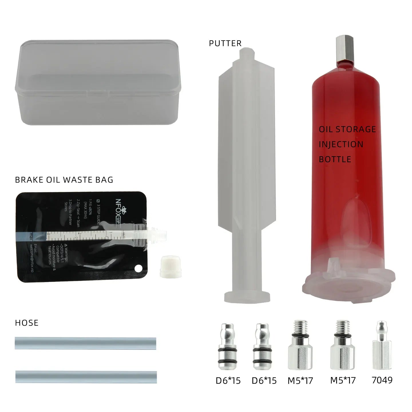 NFOX electric skateboard bicycle oil storage bottle syringe 45ML/1.59OZ hydraulic brake oil disc brake exhaust oil change tool