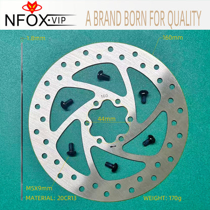 NFOX Six Nail Mountain Road Electric Scooter 160 Specification Bicycle Brake Disc Disc Thickness 1.8mm Brake Accessories