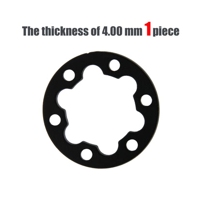 Electric Scooter Brake Disc Gasket Round Black 4.0mm Inner Fancy Bicycle Disc 6-hole Gasket Wheel Hub Flower Drum High Pad