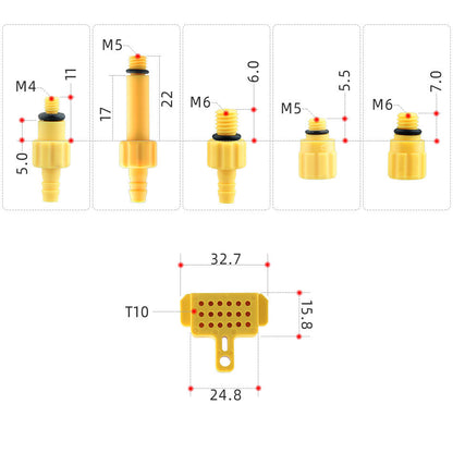 EZmtd Hydraulic Brake Oil Disc Tool Set Simple Bicycle Oil Filling and Replacement Funnel Exhaust Connector Hot Sale