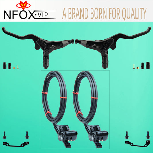 NFOX Mountain Bike Bicycle Brake System Special Accessories 4-piston Left Caliper Hydraulic Disc Brake Handle Accessories