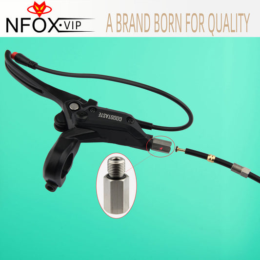 NFOX mountain road bicycle hydraulic brake oil pipe accessories handle extension screw copper sleeve oil needle repair parts