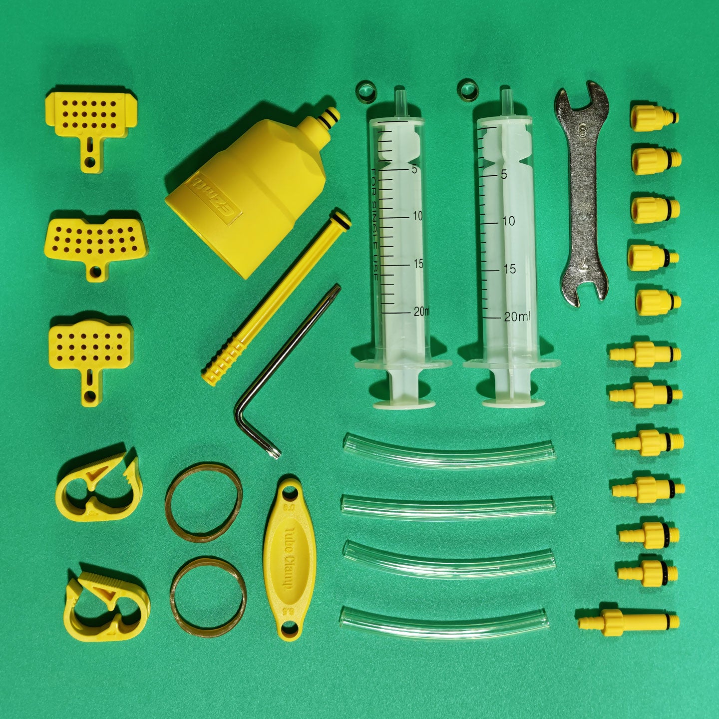 EZmtd 32 piece hydraulic brake oil change tool set, simple bicycle refueling funnel, exhaust oil injection needle tube accessories