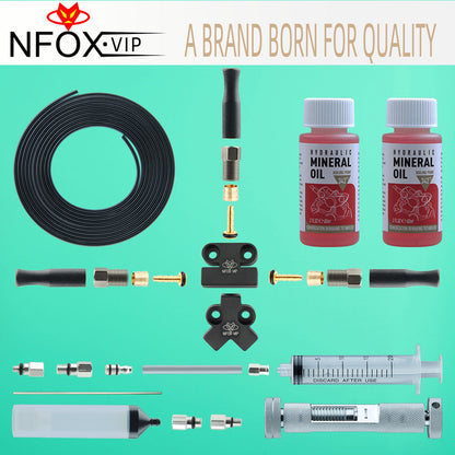 NFOX TE Oil Needle Copper Sleeve Three-Wheeled Vehicle Hydraulic Brake Oil Brake Three-Way Aluminum Alloy One-to-Two Accessories Modification Oil Pipe Connector Oil Distributor Valve